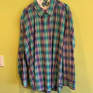ROBERT GRAHAM MULTICOLOR PLAID BUTTON DOWN SHIRT